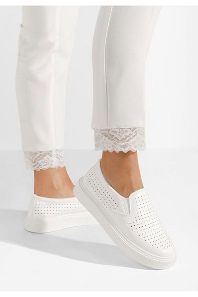 B T Shoes Espadrile dama Sotiy albe