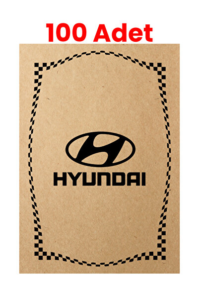 BALKAN AMBALAJ Kraft 120gr Hyundai Oto Paspas Kağıdı 100 Adet - 35x50cm - Kal...