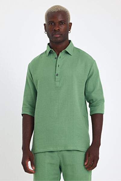 Weyeze Short Sleeve Linen Shirt Af-Y18007Lns