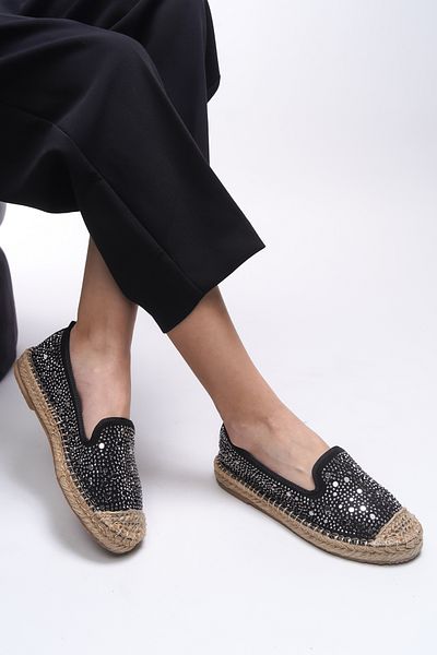 Riccon Elysrue Women's Espadrille 001210   Black