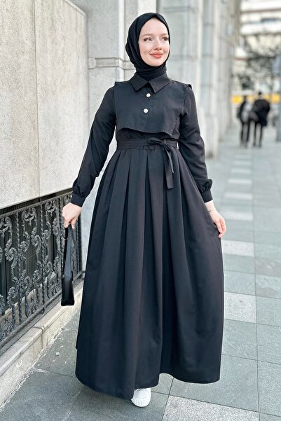 Gizce Elvie Black Dress