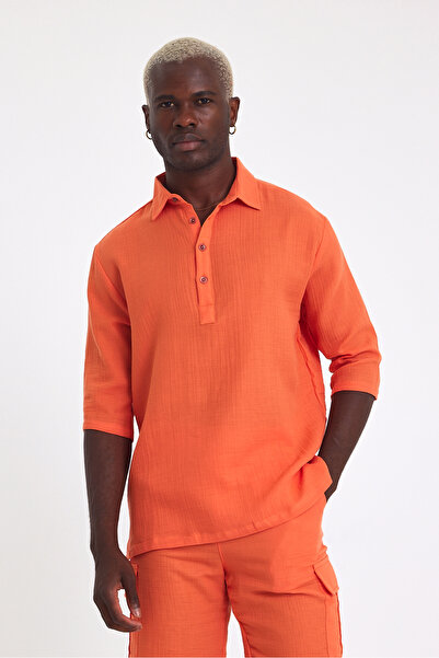 Weyeze Short Sleeve Linen Shirt Af-Y18007Lns