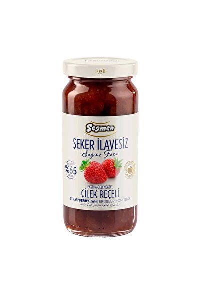 Seğmen Şeker Ilavesiz Çilek Reçeli Kavanoz 270g