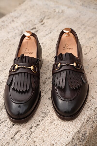 PAREZ Erkek Premium Santo Deri Dana İç Astar Double Kösele Ayakkabı