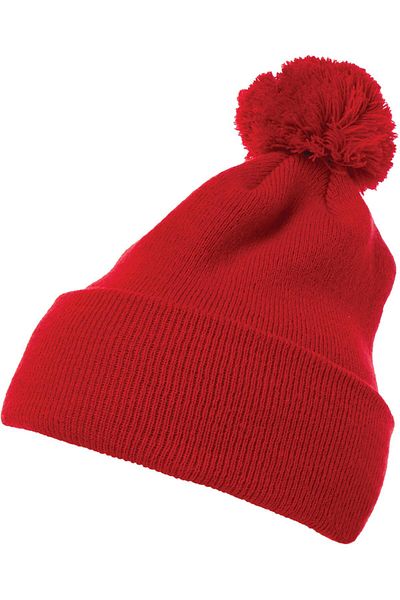 Flexfit Cuffed Pom Pom Knit Beanie