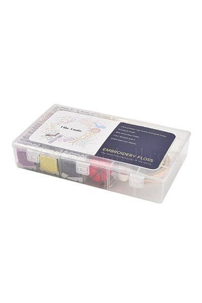 OZN AKSESUAR Cross Stitch Embroidery Set 60 Colors 4 Meters