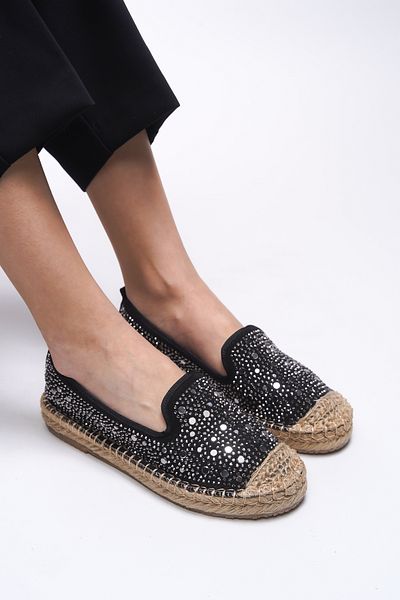 Riccon Elysrue Women's Espadrille 001210   Black