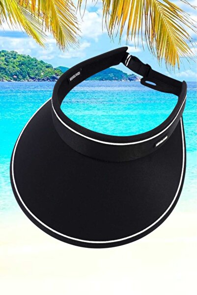 Trenderrs Pălărie cu vizor reglabil cu boruri late pentru femei