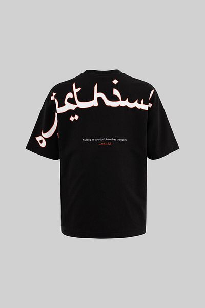 Machinist Tricou negru oversize cu spate și mâneci pentru bărbați