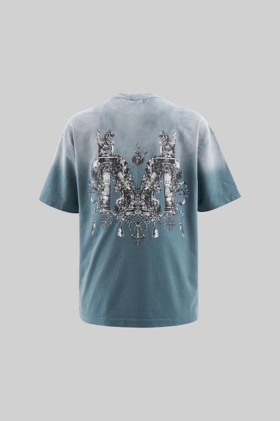 Machinist Ανδρικό μπλουζάκι Ghost Oversize Letter Washed Washed