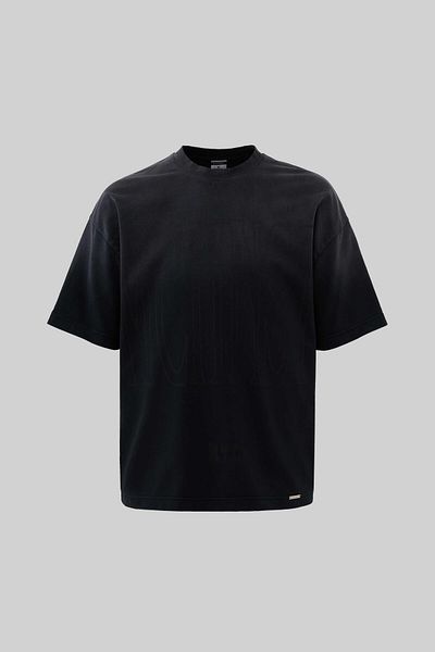 Machinist Ανδρικό μπλουζάκι Mchnst Washed Oversize Μαύρο