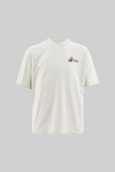 Machinist Tricou Venus pentru bărbați acoperit cu buruieni supradimensionat gri spațial