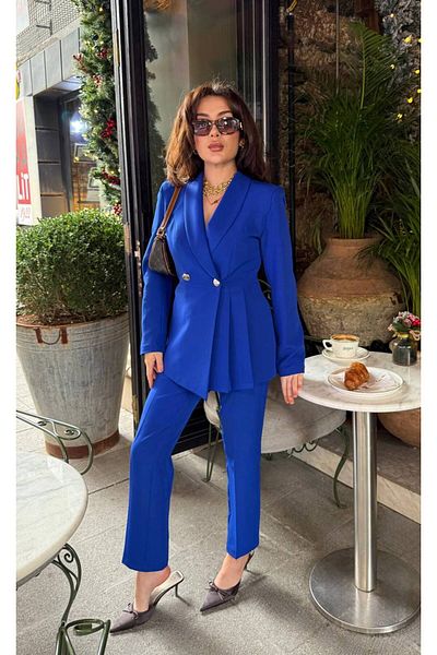 NILOO Women's 6 Button Suit