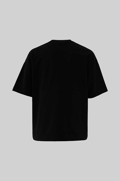 Machinist Men's Multi Colored and Slogan Printed Oversize Black T-Shirt