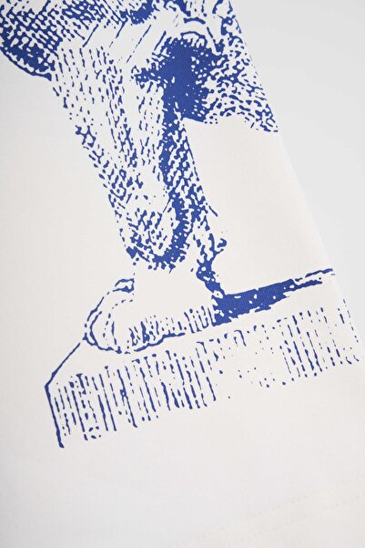 Machinist Ανδρικό μπλουζάκι Hippogriff Raglan oversized Ecru