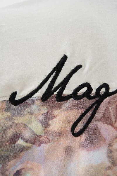 Machinist Men's Baroque Style Painting Printed Oversize Space Gray T-Shirt