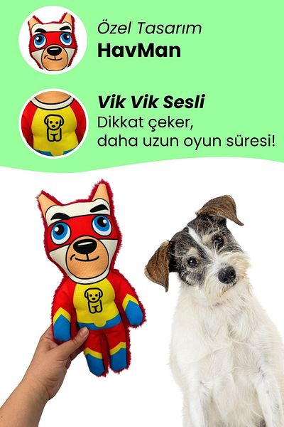 Havhav Special Design Havman Dog Toy Vikvik Sound Plush Dog Activity Toy