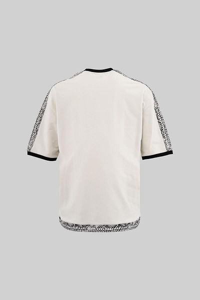 Machinist Men's Sneak Skin Details Oversize Space Gray T-Shirt