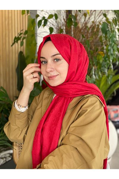 Sima شال سيما جي فافور أحمر