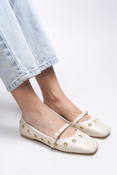Riccon Γυναικείες μπαλαρίνες Thelmurn 0012900   Παπούτσια Beige Skin