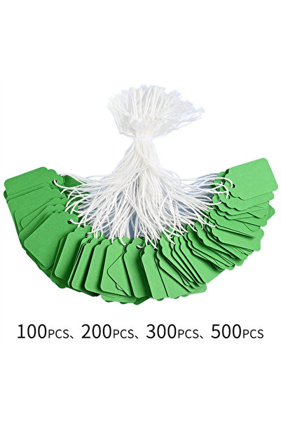 Choice 100 قطعة من بطاقات أسعار المجوهرات بالجملة باللون الأخضر، وعلامات لاصق...