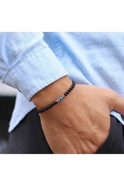 MYSTERY TAKI AKSESUAR Nazar Beaded Men's Bracelet