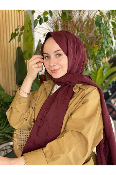 HAREM SCARF Eșarfă Harem Roșu Claret Maria Şal