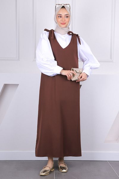 İmajButik Καφέ γραβάτα ώμου Gilet