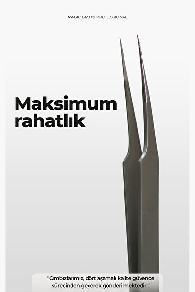 Magic Lash Amazon Düz Ayırıcı Profesyonel Ipek Kirpik Cımbızı
