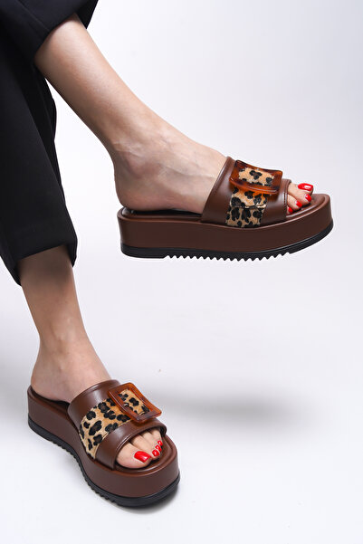 Riccon Yinqirelle Women's Slippers 001275   Brown Skin