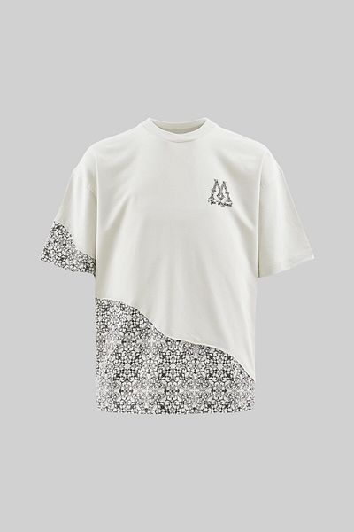 Machinist Ανδρικό μπλουζάκι Ethnic Pieces Oversize Space Grey