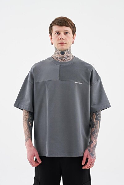 Machinist Ανδρικό T-shirt Made With Reversed Oversize SMOKED