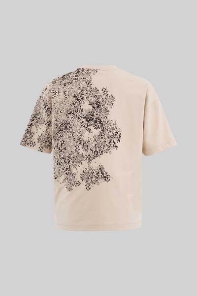 Machinist Ανδρικό μπλουζάκι με μοτίβο χαλιού μισού μεγέθους, μαλακό μπεζ