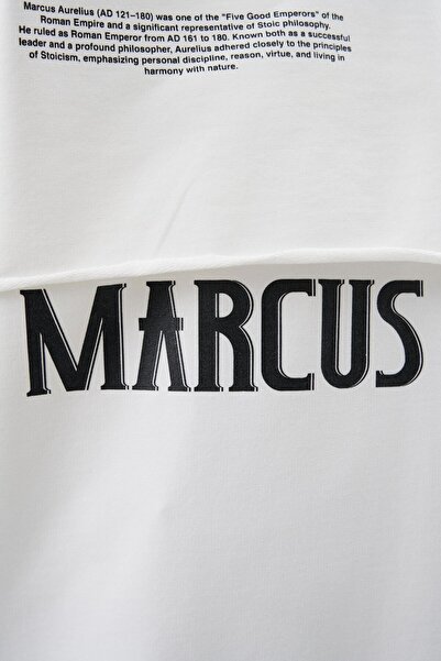 Machinist Men's Marcus Aurelius Oversize Ecru T-Shirt