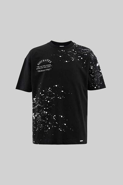 Machinist Men's Philosophers Oversize Black T-Shirt