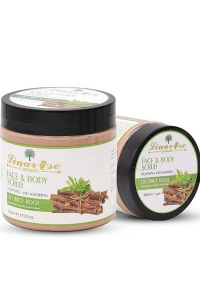 Linarose Licorice Face and Body Scrub - 500 ml