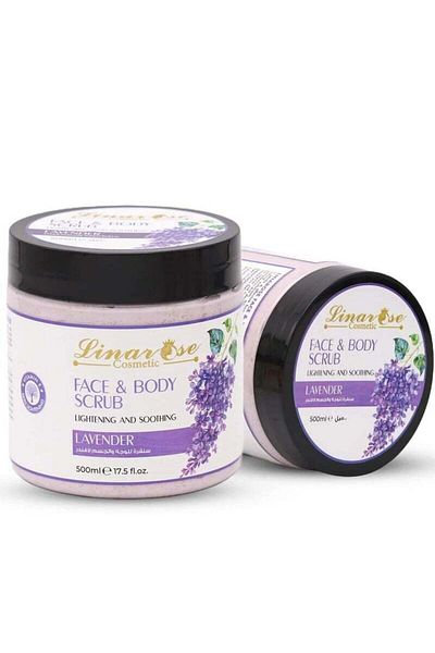Linarose Lavender Face and Body Scrub - 500 ml