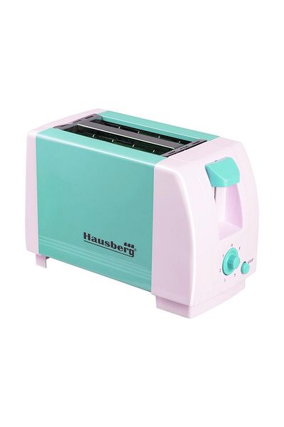 Hausberg Toaster HB-150BL, 750 W, 2 slices, 7 temperature settings, automatic shut-off, Blue