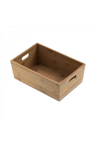 LEONE Bamboo serving and storage basket, 30x20x11 cm