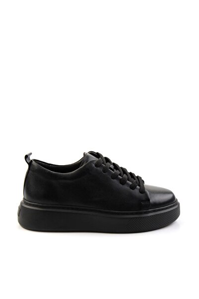 Bambi Siyah Leather Erkek Sneaker E01011032503