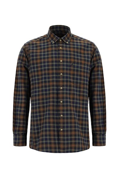 Abdullah Kiğılı Long Sleeve Regular Fit Lumberjack Plaid Button Collar Cotton Shirt