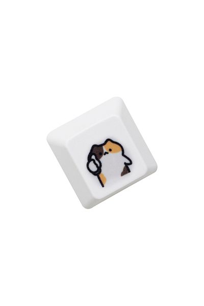 KPrepublic CalicoC G Keycap x1 Cute Little Calico Cat Keycap Kitty Meme Keycap Dye Subbed keycaps for mx stem G
