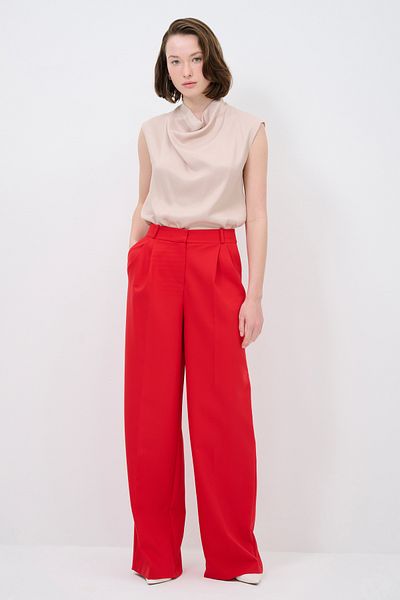 adL Double Pleated Wide Leg Trousers