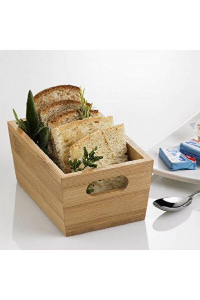 LEONE Bamboo serving and storage basket, 30x20x11 cm