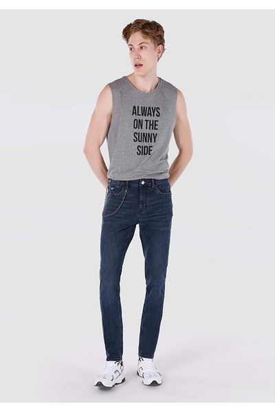 Colin's 041 Danny Slim Fit, talie joasă, picior îngust, pantaloni de jeans pentru bărbați, albastru închis