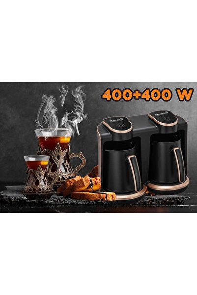 Hausberg Turkish coffee maker HB-3820AU, 2 containers, 400+400 W, sound warning