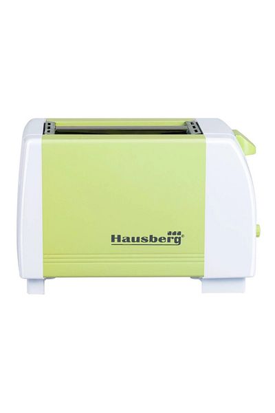 Hausberg Toaster HB-150VR, 750 W, 2 slices, 7 temperature settings, automatic shut-off, Green