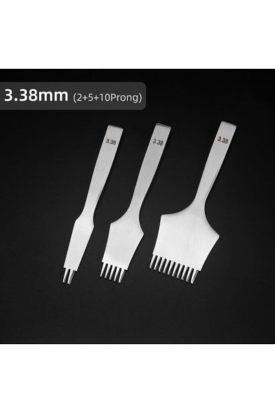 QJH 3.38mm High Quality Steel Sharp Chisel French Style Pricking  Leather Punching Tools Leather Punchin