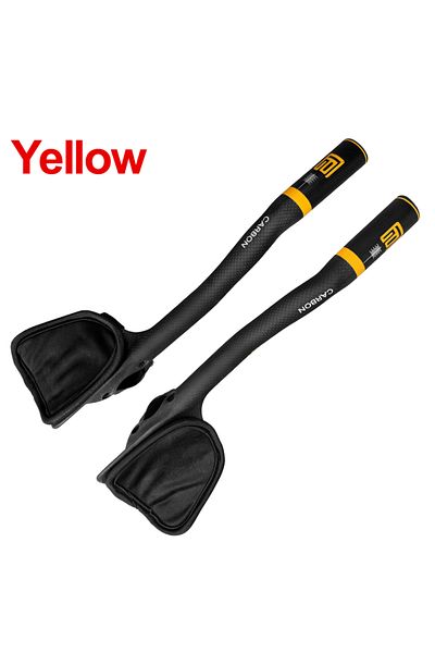Choice Yellow Full Carbon Fiber Road Bicycle Handlebar Highway Rest Put Handlebar Aero Carbon TT Bike Handl