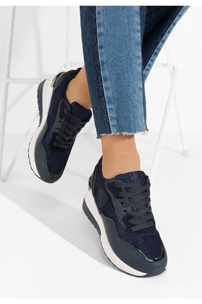 B T Shoes Αθλητικά παπούτσια με πλατφόρμα Βιρόνα ναυτικό μπλε